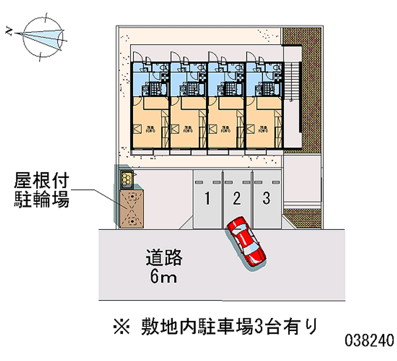 レオパレスビーンズ 月極駐車場