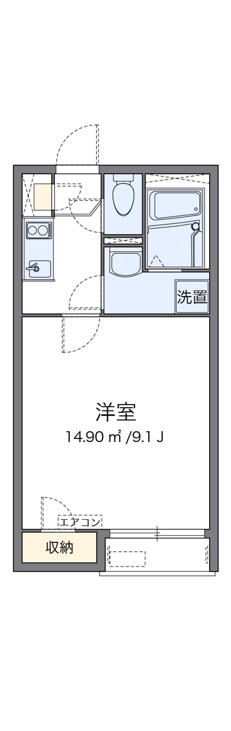 レオネクストカオルーソ 間取図
