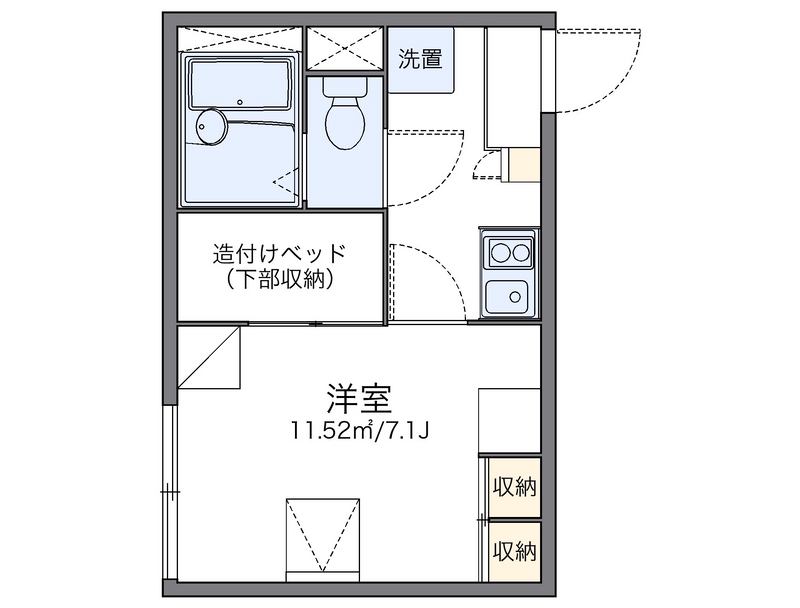 leopalace MOMOYAMA Floor plan