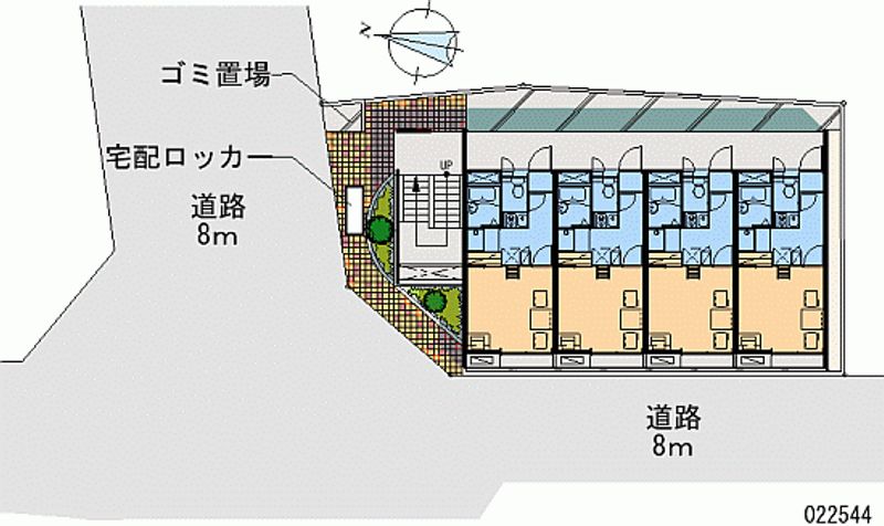 レオパレスソレイユＮＡＫＡＮＯ 区画図