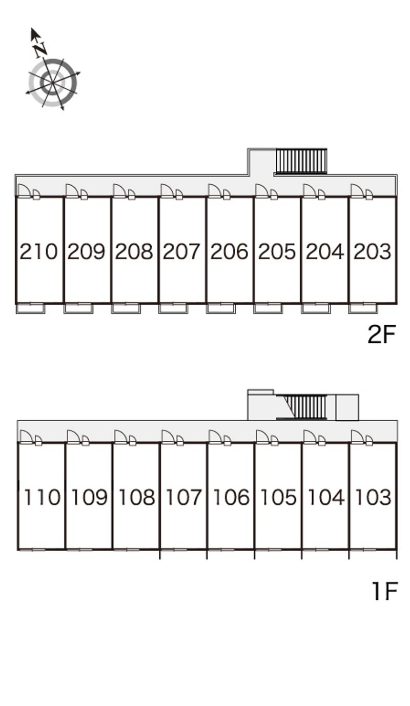 レオパレス青柳１ 間取り配置図