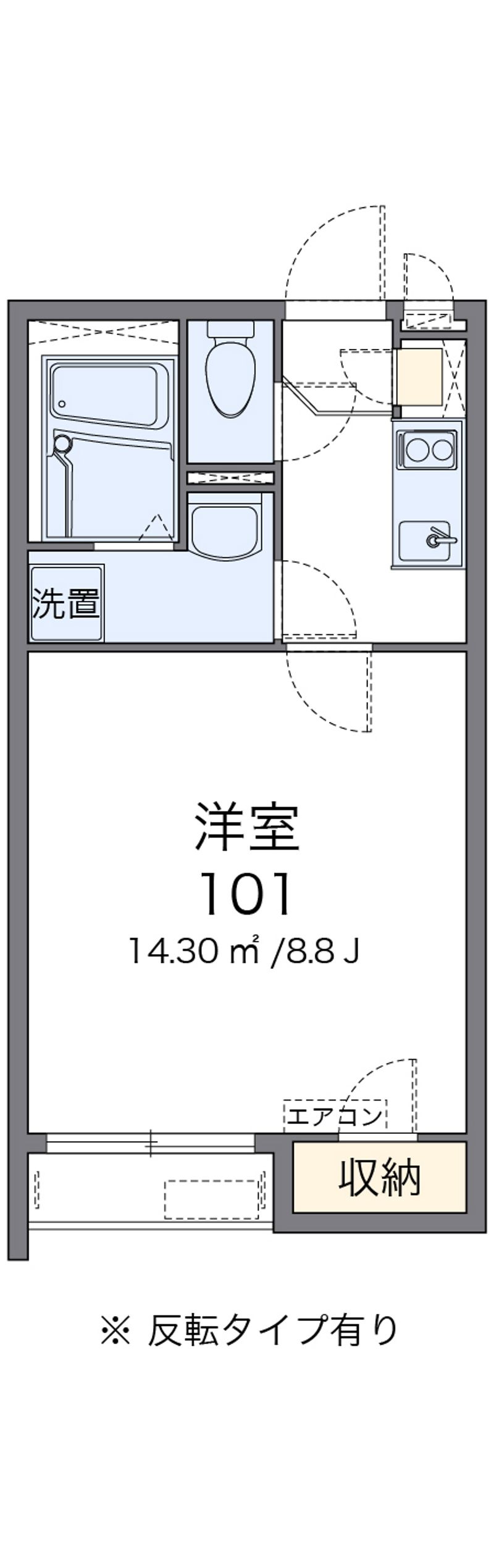 クレイノ石井町 間取図