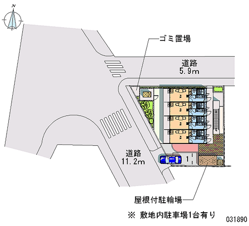 レオパレスセントラルアベニュー 区画図