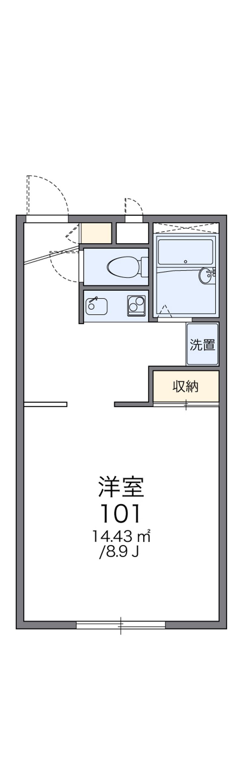 レオパレス常盤Ｐａｒｔ２ 間取図