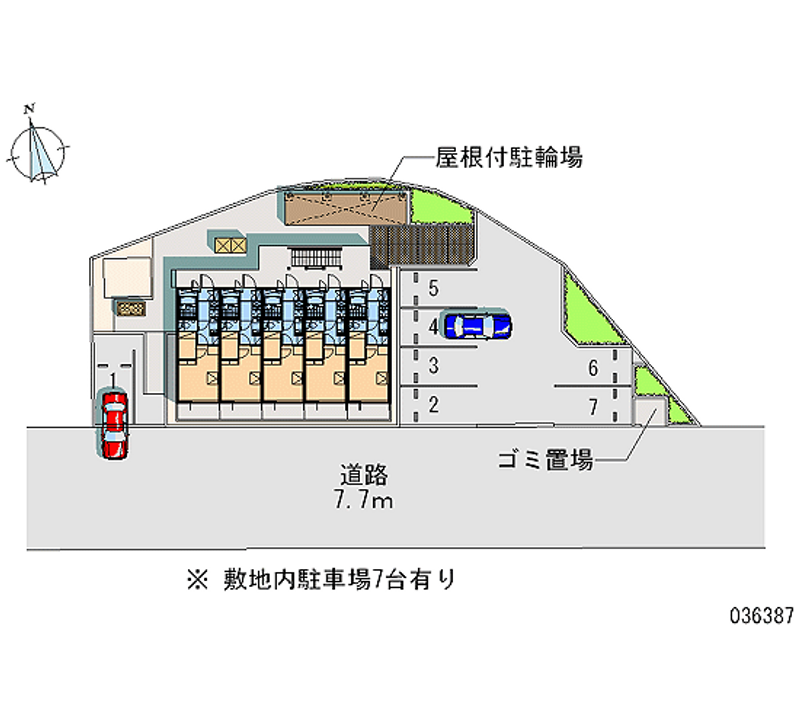 レオパレスアーバン 月極駐車場