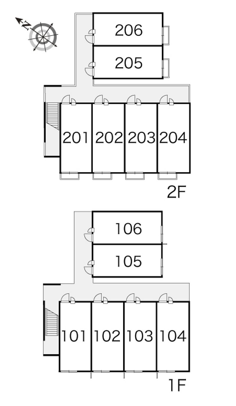 レオパレス坂戸千代田 間取り配置図