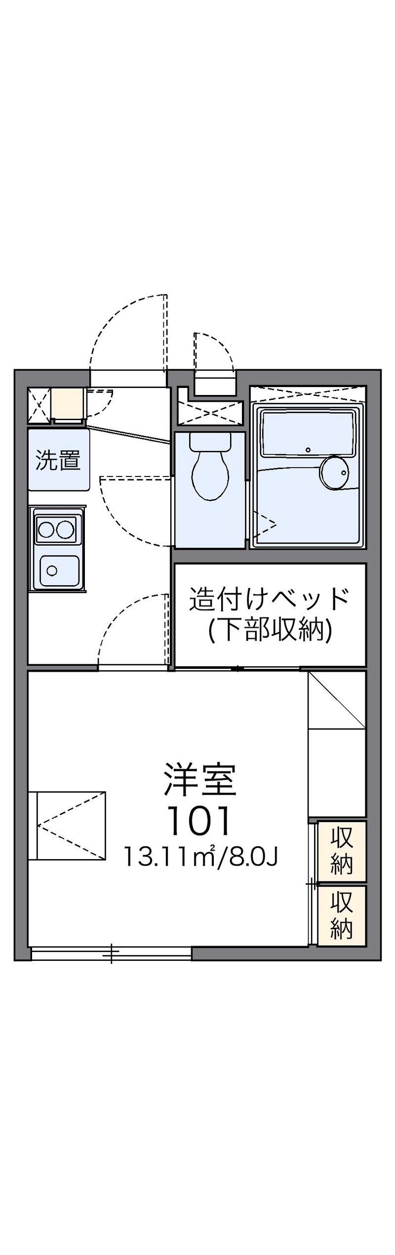 レオパレスプランタン 間取図