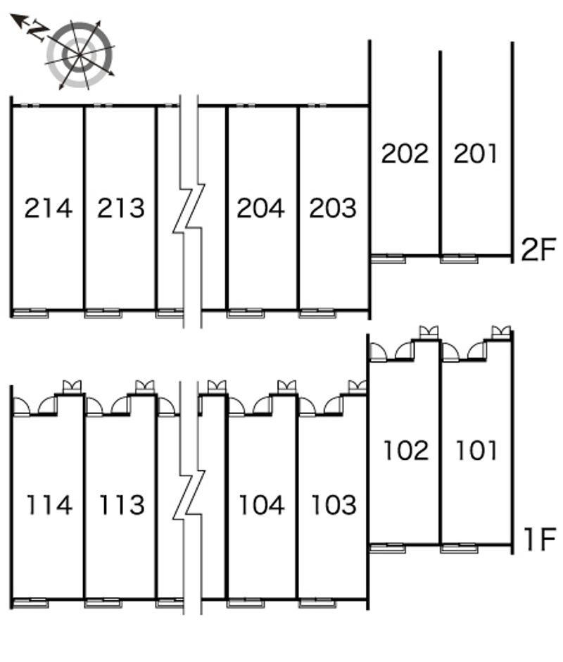 レオネクストＦ　ルミエール　Ⅱ 間取配置図