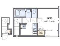 クレイノＬＩＮＡＴＥＲＲＡＣＥ 間取り図
