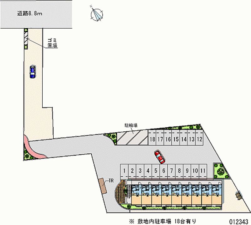 12343月租停車場