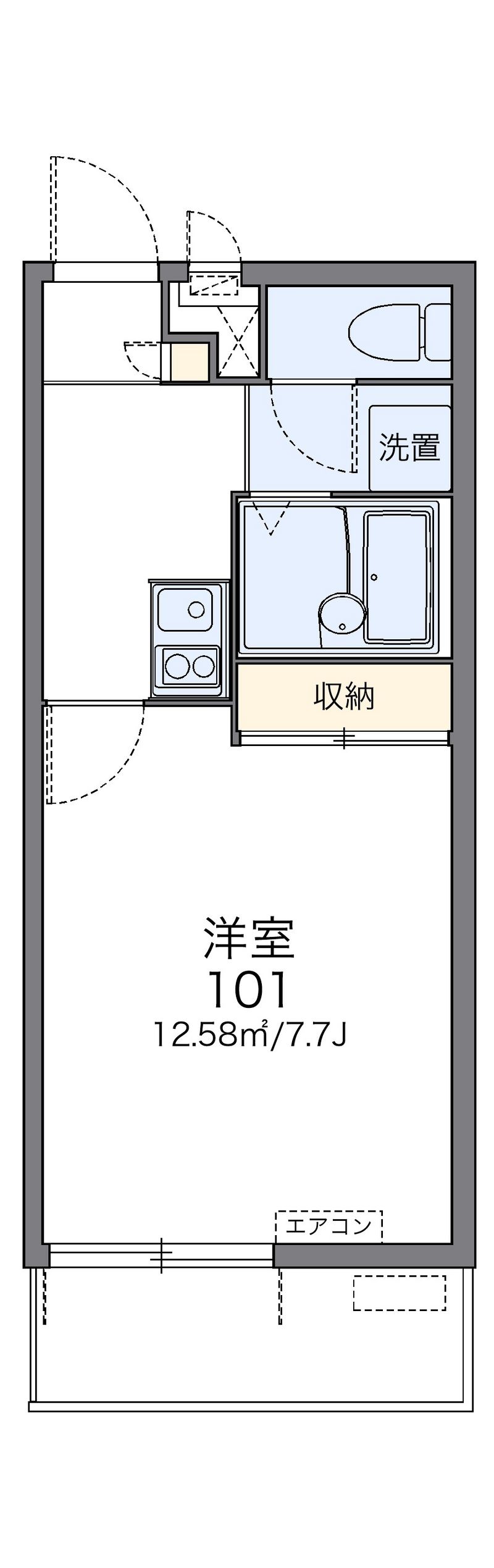 レオパレスＳｕｎ　Ｃｉｔｙ　絆 間取図