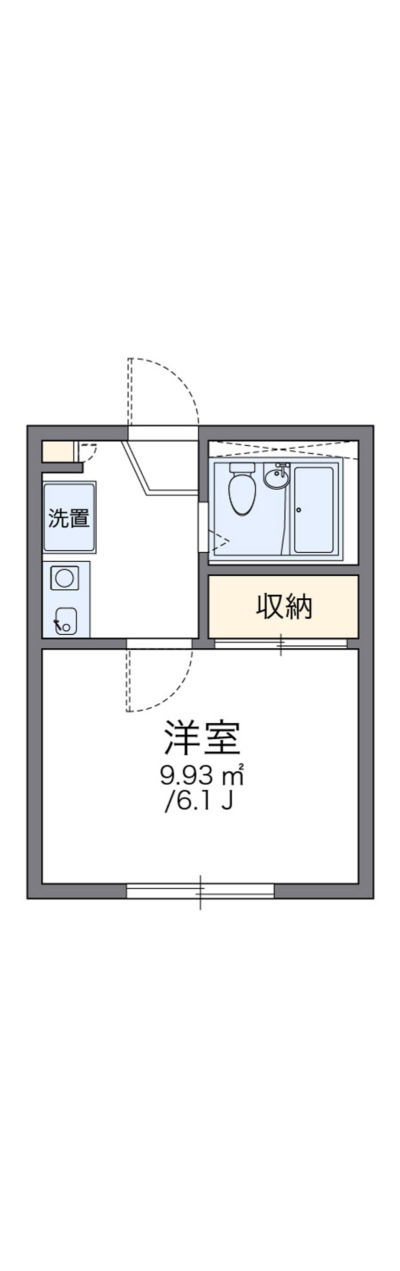レオパレスナカイ　 間取図