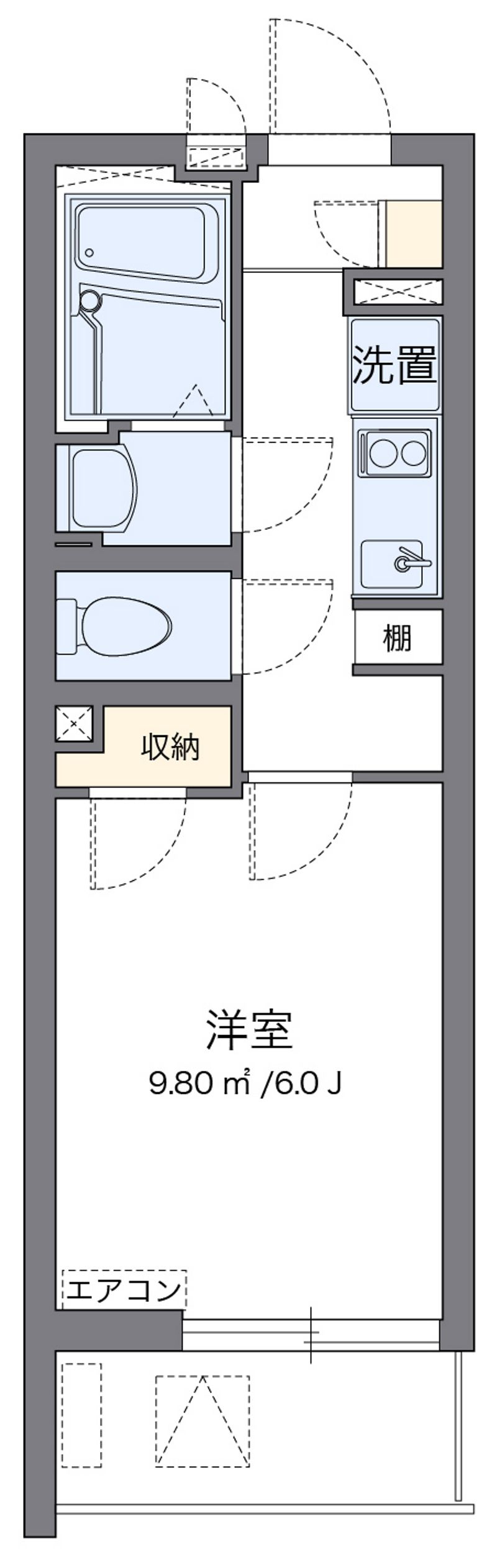クレイノフローラ奥戸 間取図