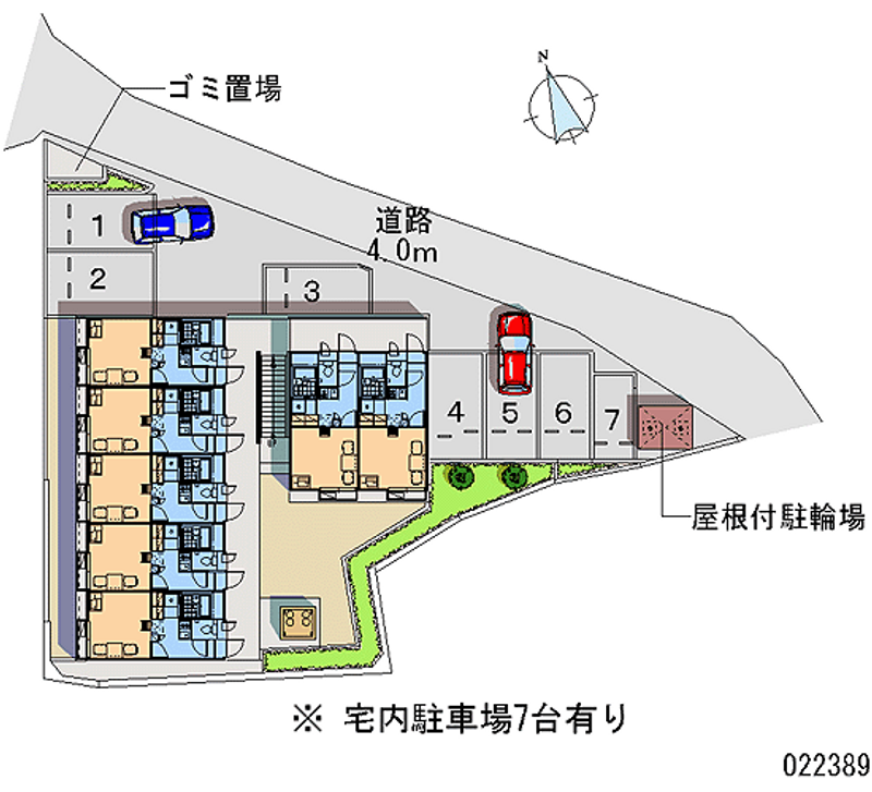 レオパレスさくら 区画図
