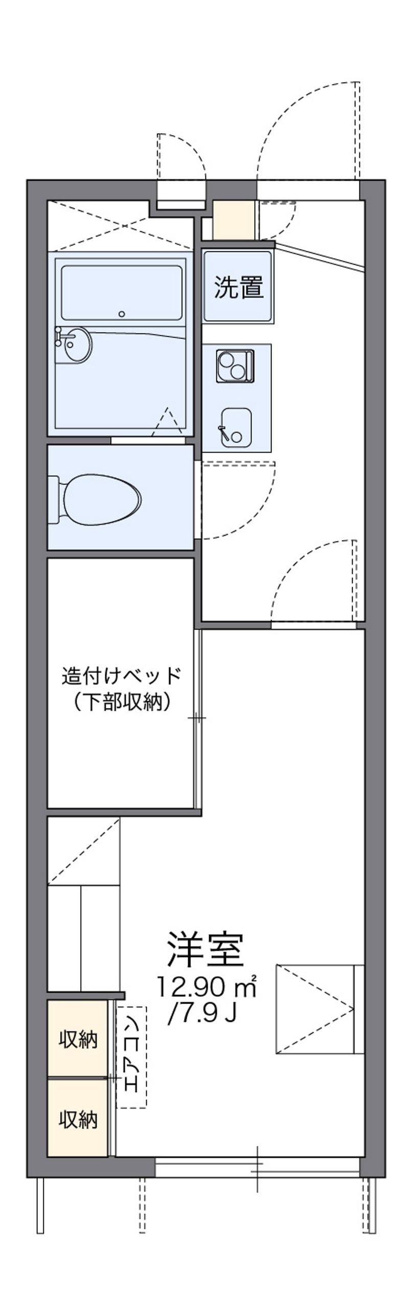 レオパレスサンライズ 間取図