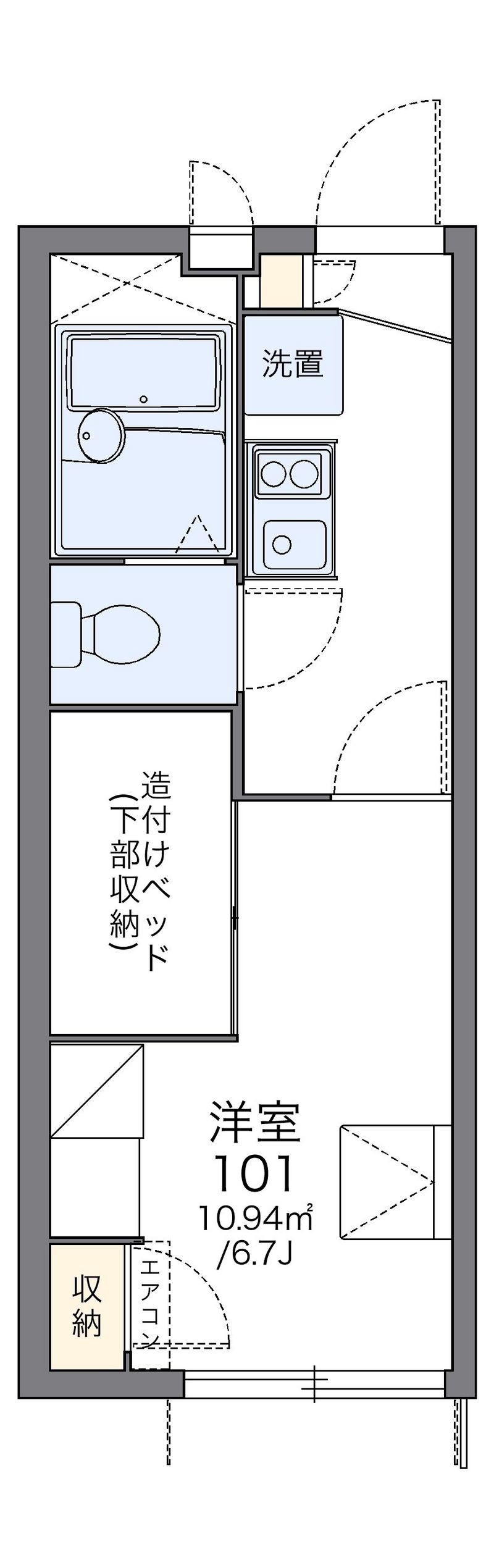レオパレスジョーウンⅢ番館 間取図