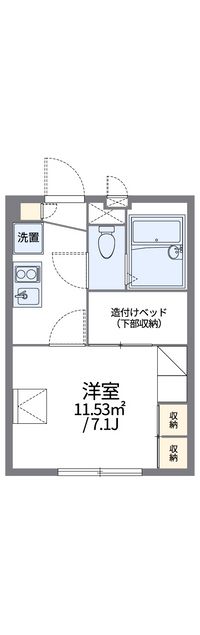 レオパレスフービエール 間取り図