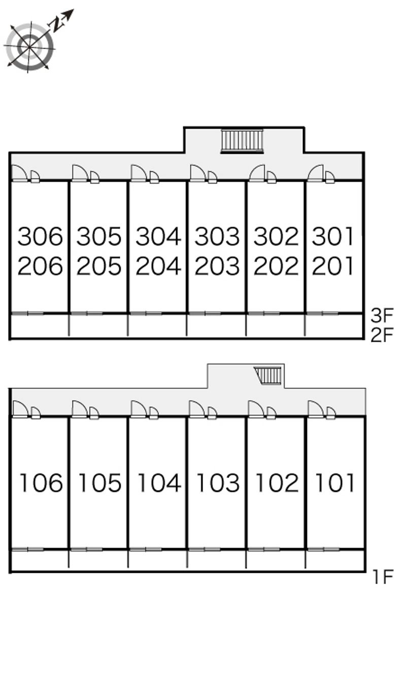 レオパレス又吉 間取配置図
