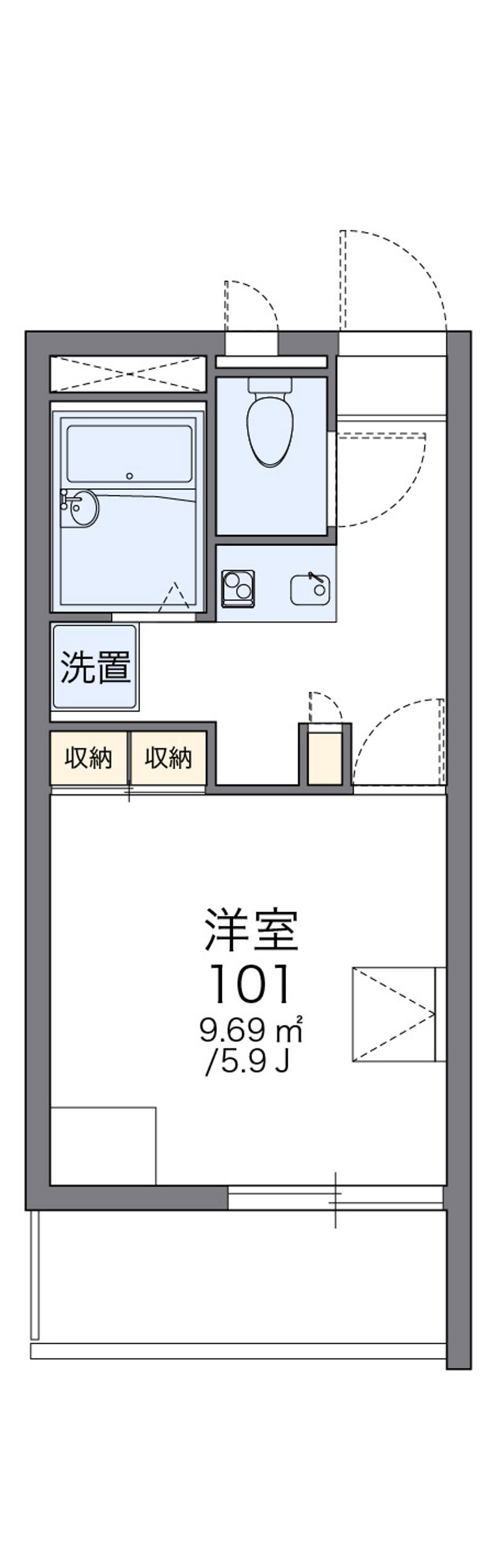 レオパレスリオグランデ 間取図