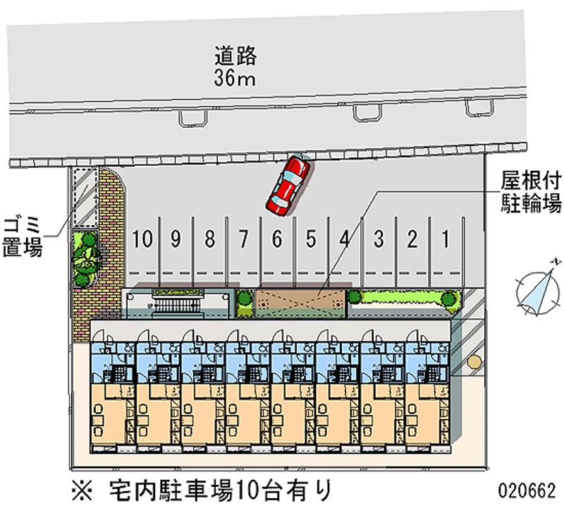 レオパレスクレール　Ｍ 月極駐車場