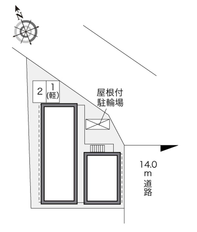 レオパレスセゾンブラン三郷 配置図