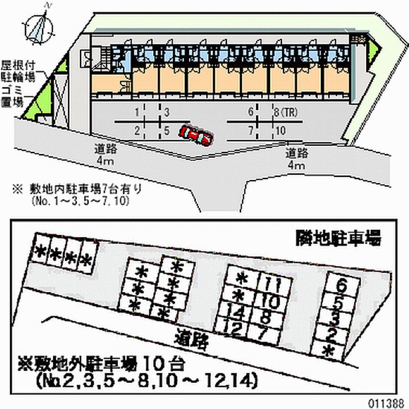 レオパレス藤 区画図