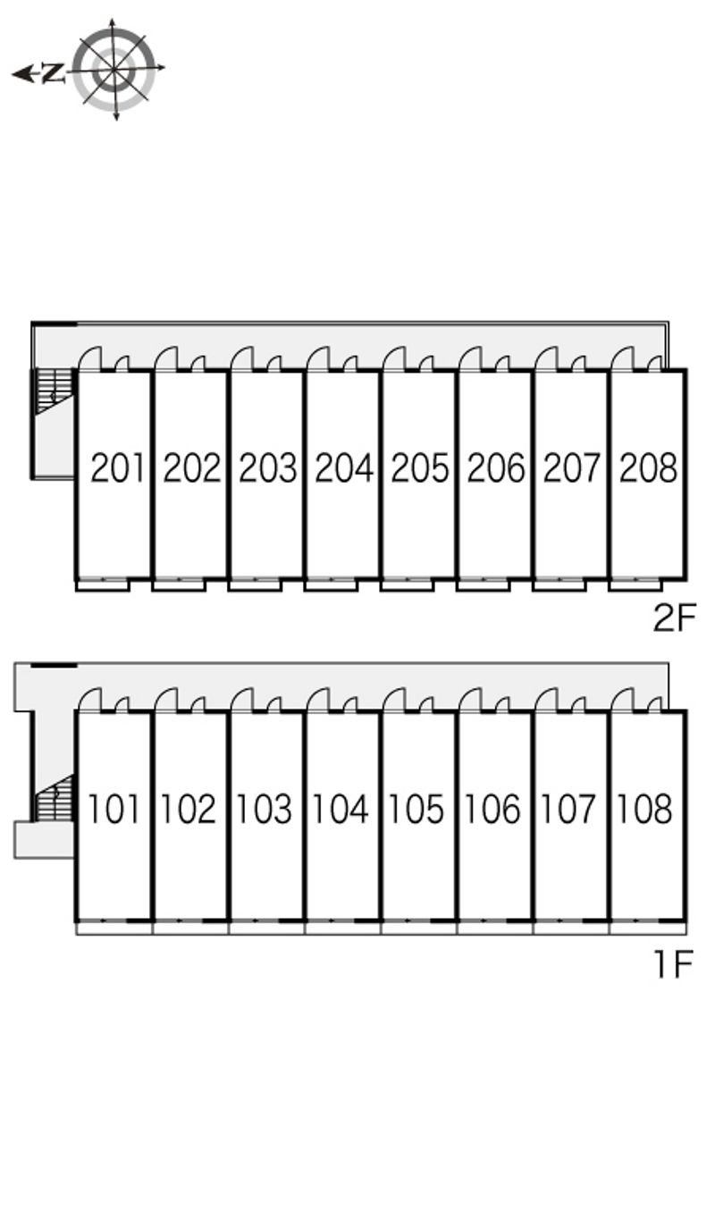 レオパレスオーキッドⅠ 間取り配置図