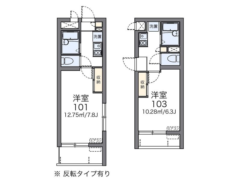 レオパレスヒルサイド松尾Ⅱ 間取図