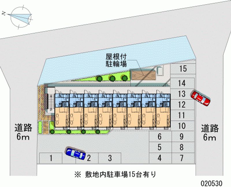 レオパレスドリーミーちのⅢ 月極駐車場