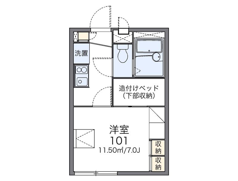 レオパレス温品 間取図