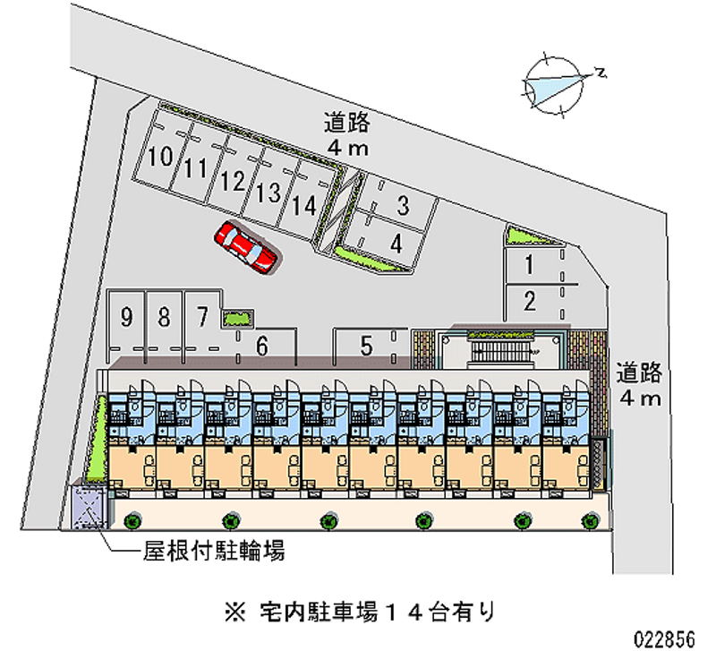 レオパレスオリエンタル 月極駐車場