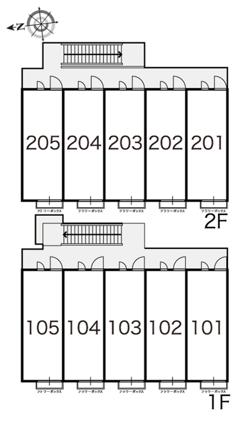 レオパレス千ーＳＥＮーⅠ 間取配置図