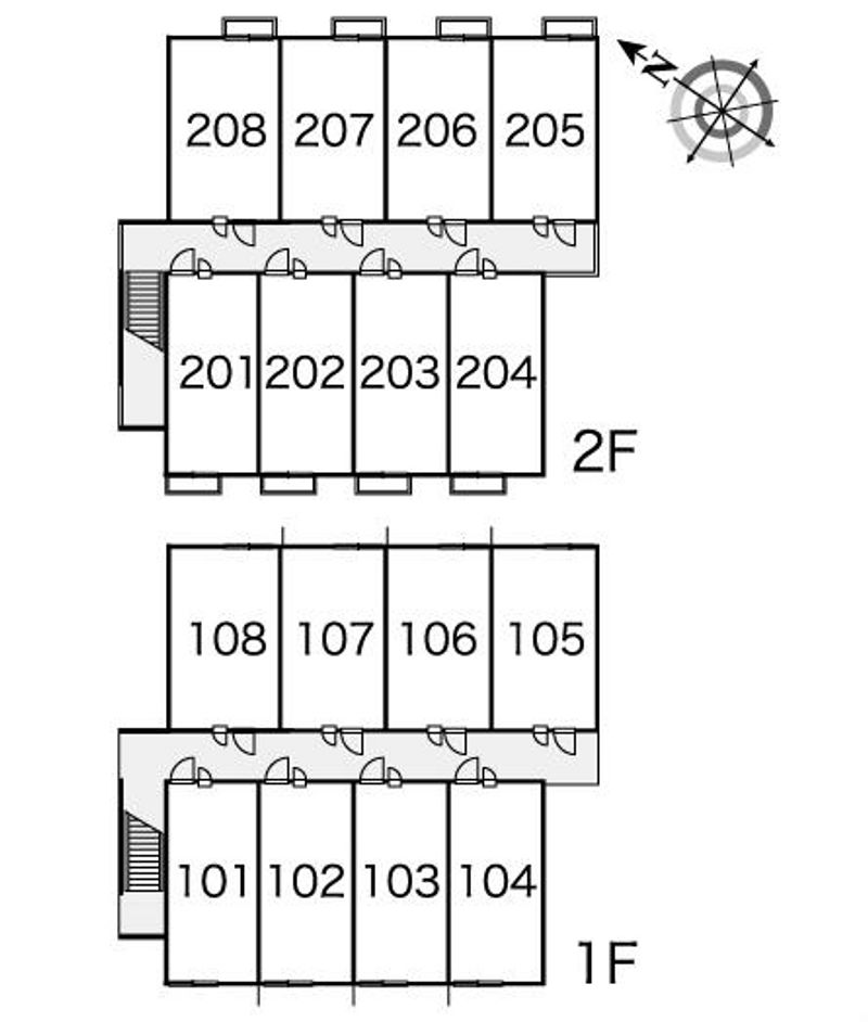 レオパレスポトリバＨ 間取配置図