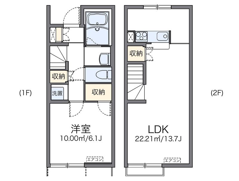 レオネクストネクスト楠 間取図