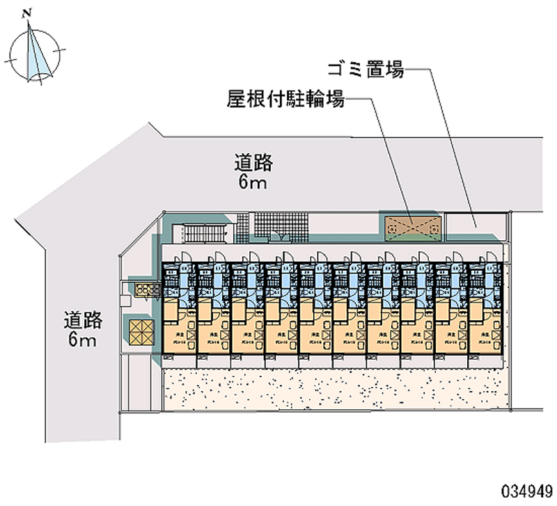 レオパレスＨＩＲＯＭＥＮ 区画図