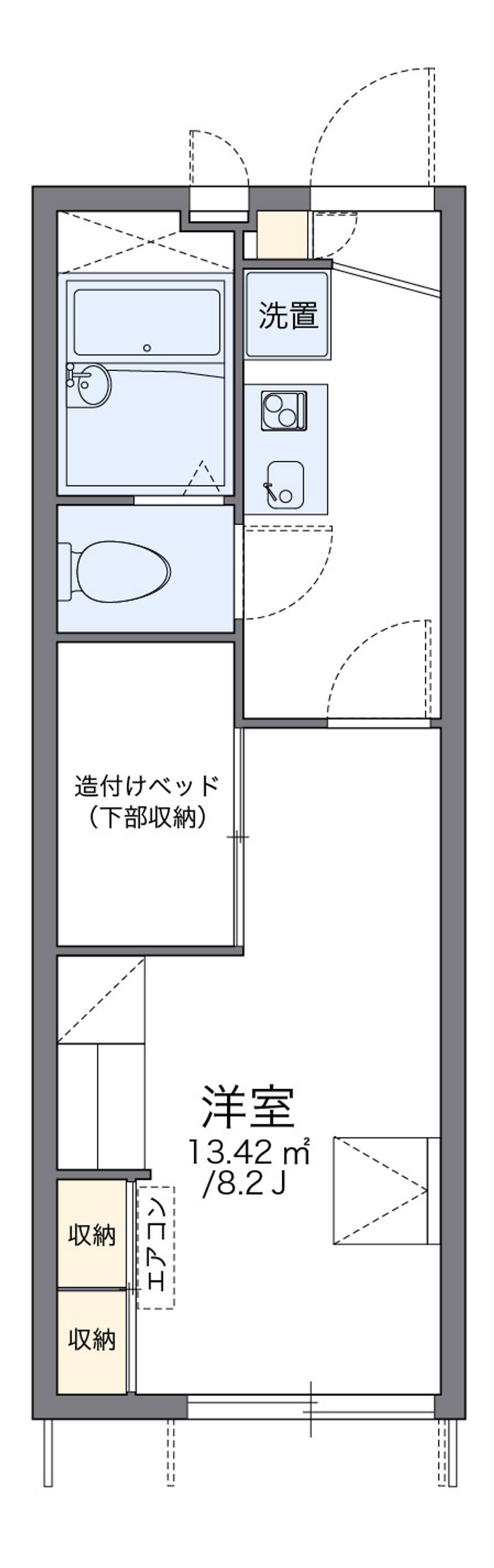 leopalace Hanamizuki Sơ đồ nhà