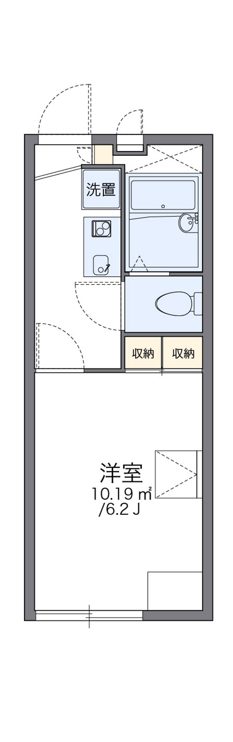 レオパレスノベルティー 間取図