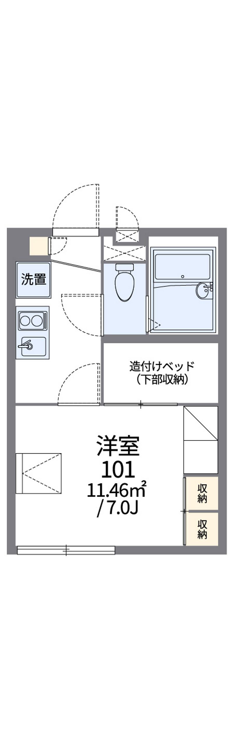 レオパレスマイン　シュロス 間取図