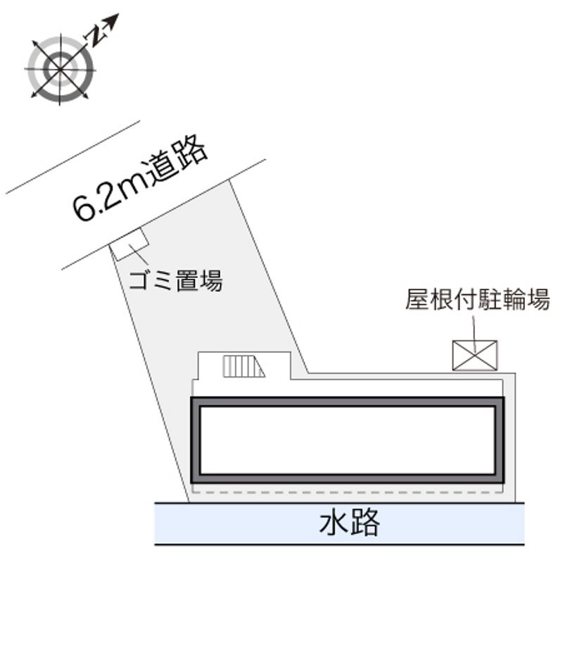 レオパレス郡元 配置図