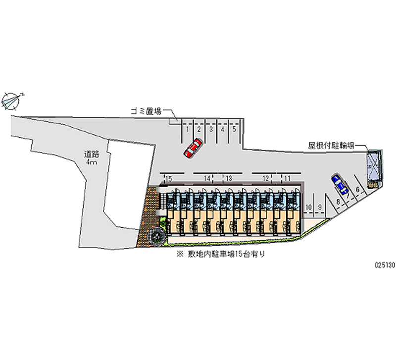 レオパレスといで 月極駐車場