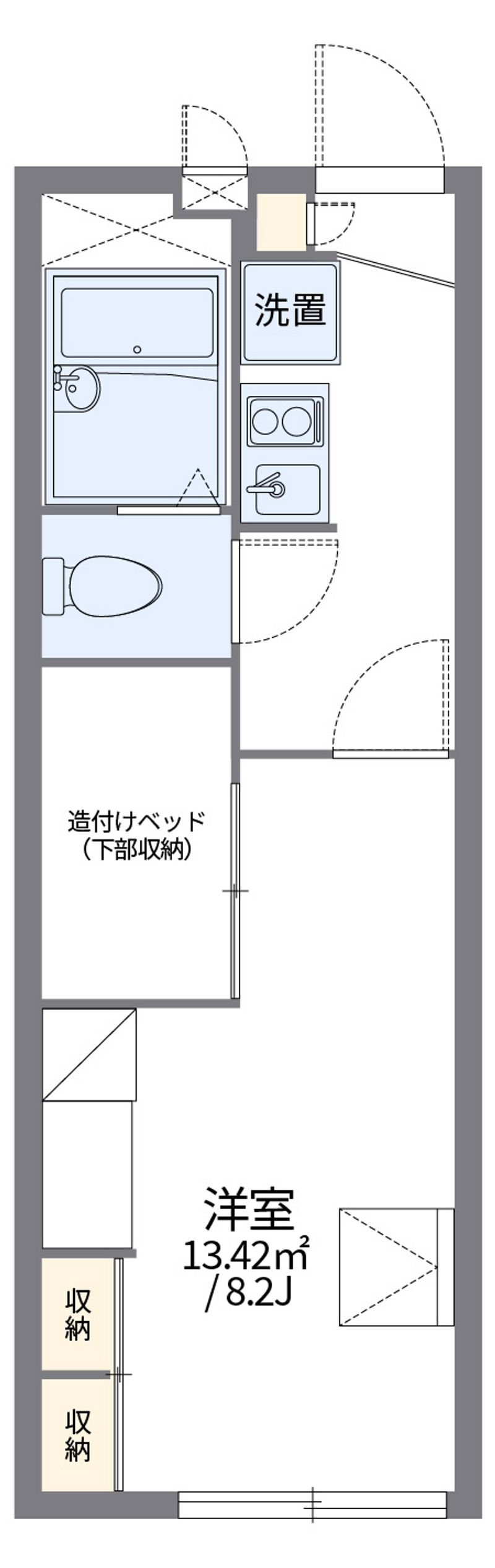 レオパレスセフティ半田 間取図