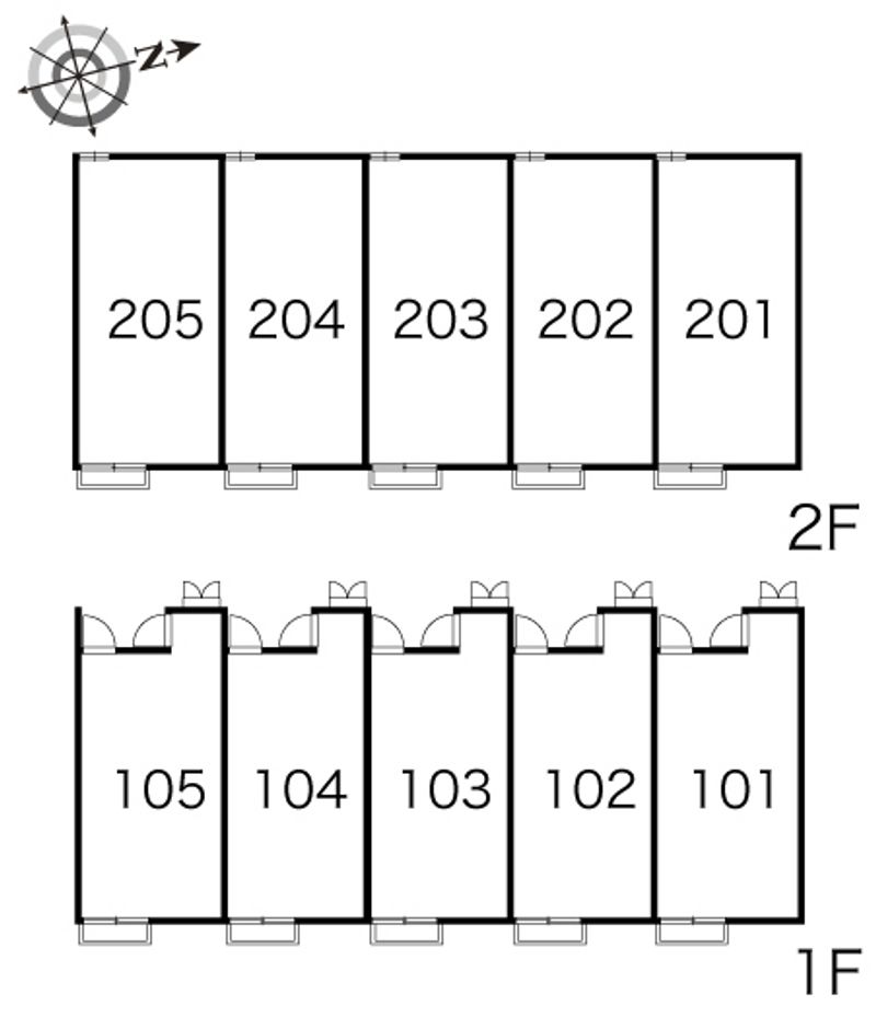 レオパレス楓 間取り配置図