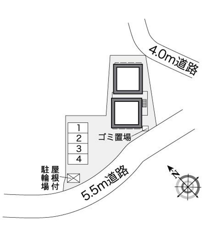 レオパレスフォーチュンヒル 配置図