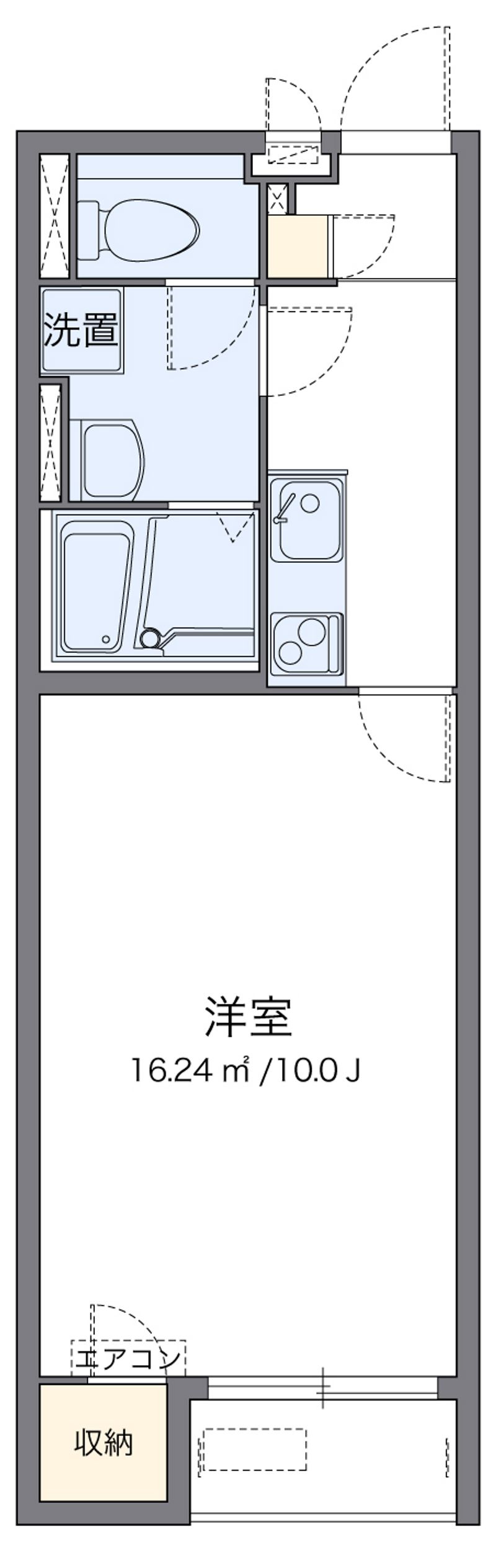 クレイノ堀池 間取図
