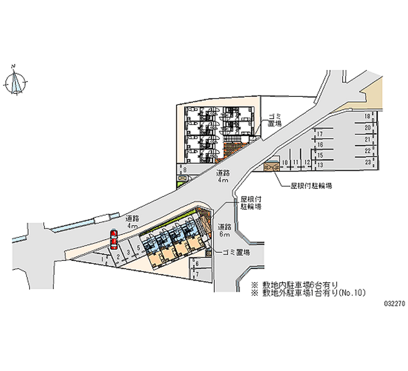 レオパレスＭｓフレーズ参番館 月極駐車場