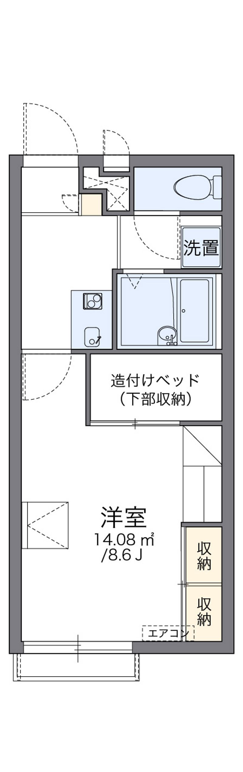 レオパレス乙多見　末広 間取図