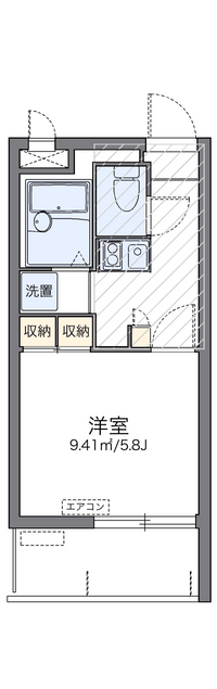 レオパレスキャンパス沖国 間取り図