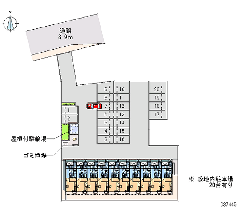 37445 Monthly parking lot