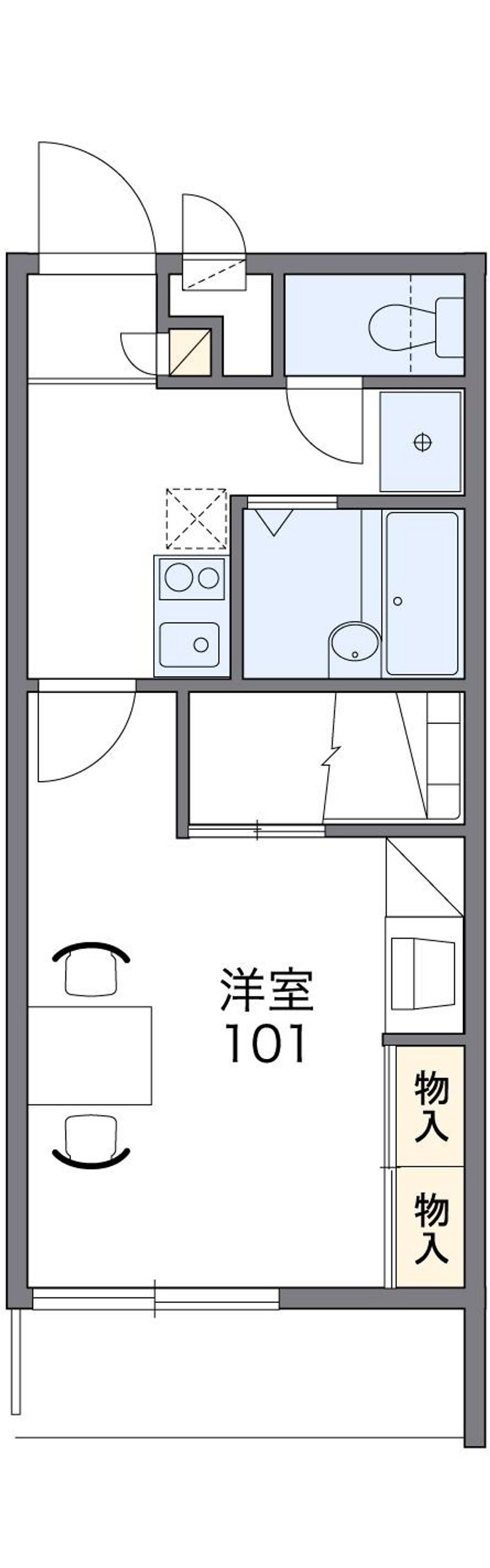 レオパレスハピネス今池 間取り