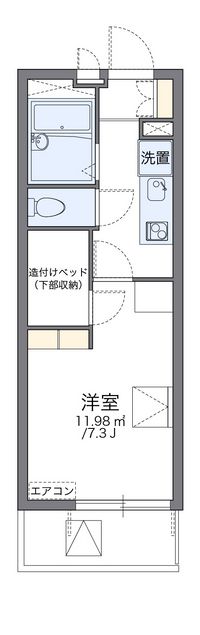 レオパレスエスペランサ 間取り図